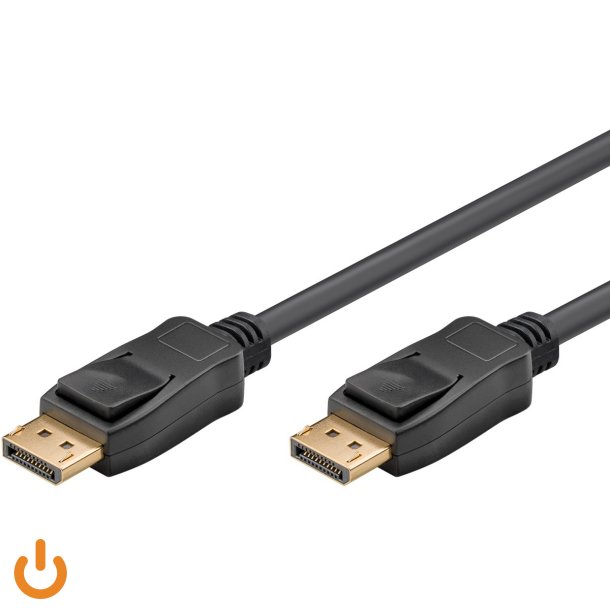 Goobay DisplayPort 1.4 Kabel 8K 60Hz 1 m Sort