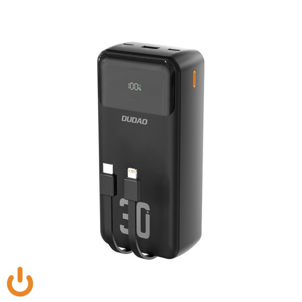 Dudao K15Max powerbank 30000mAh 22.5 Watt Sort