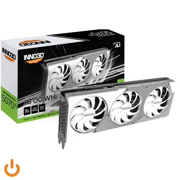 (Ny) Inno3D GeForce RTX 5070 Ti X3 OC White 16GB GDDR7