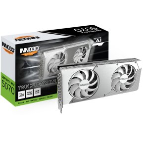 Inno3D GeForce RTX 5070 Twin X2 OC White - 12GB GDDR7 RAM - Grafikkort