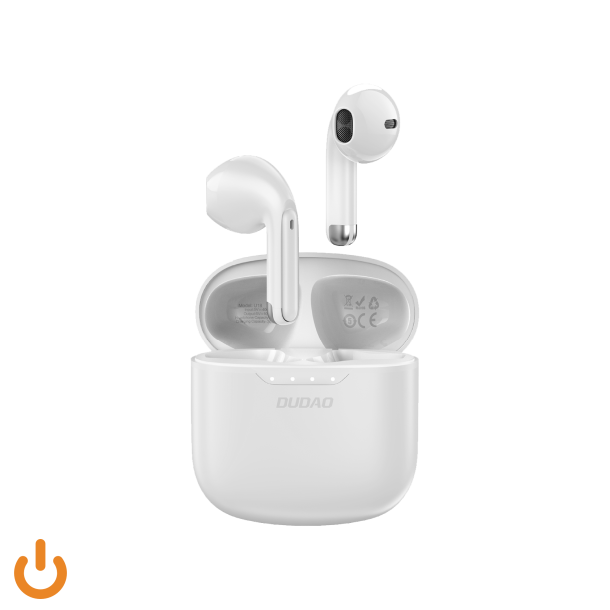 (Ny) Dudao U18 Trdls gte trdlse retelefoner Bluetooth 5.1 - White