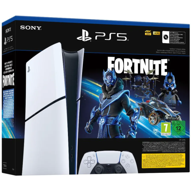 (Ny) Sony Playstation 5 Slim Digital 1TB + Fortnite