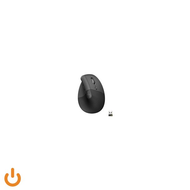 Logitech Lift Vertical Ergonomic Mouse Optisk Trdls Sort