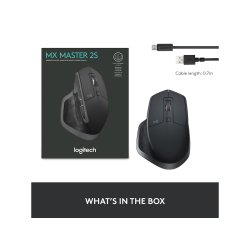 (Ny) Logitech MX Master 2S trdls mus (sort)
