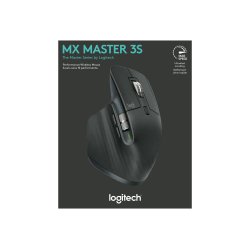 (Ny) Logitech Master Series MX MASTER 3S Optisk Trdls Sort