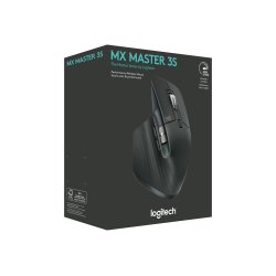 (Ny) Logitech Master Series MX MASTER 3S Optisk Trdls Sort