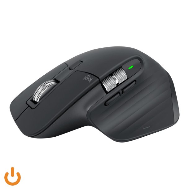 (Ny) Logitech Master Series MX MASTER 3S Optisk Trdls Sort
