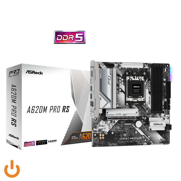 (Ny) ASRock A620M PRO RS - bundkort - micro ATX - Socket AM5 - AMD A620