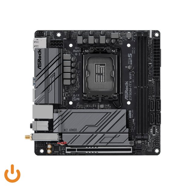 (Ny) ASRock Z790M-ITX WiFi Intel LGA 1700 Mini-ITX Motherboard - Retail