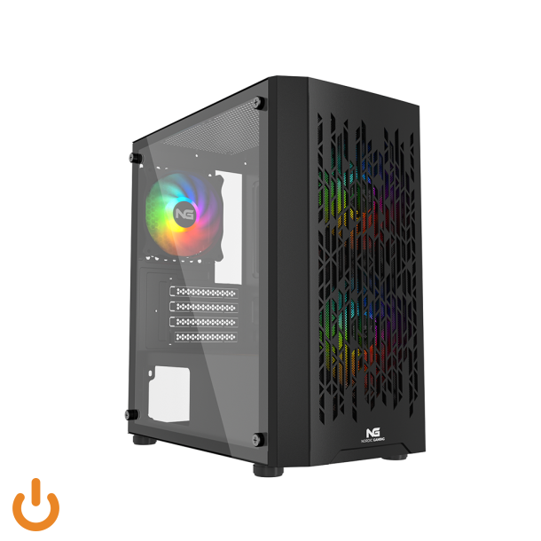 Nordic Gaming Fenris RGB Mini Trn micro-ATX Ingen strmforsyning Sort