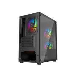 Nordic Gaming Fenris RGB Mini Trn micro-ATX Ingen strmforsyning Sort