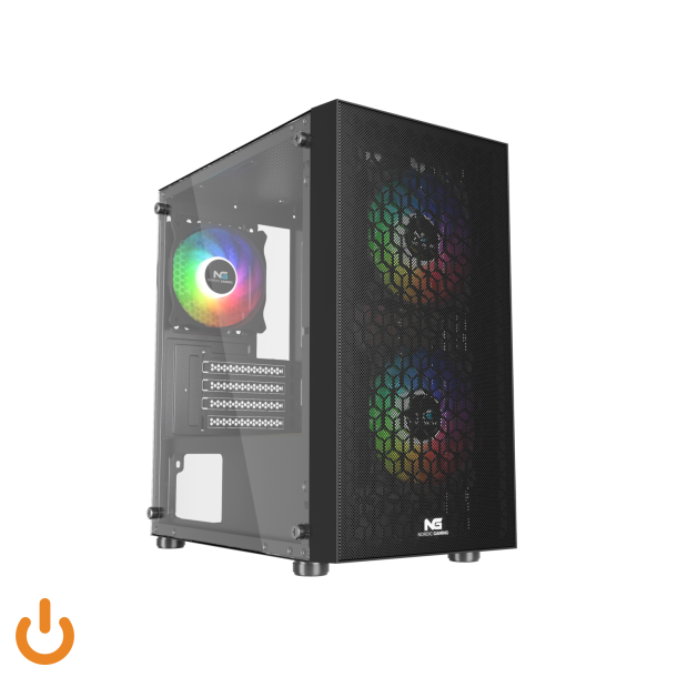 Nordic Gaming Mjolner RGB Mini Trn micro-ATX Ingen strmforsyning Sort