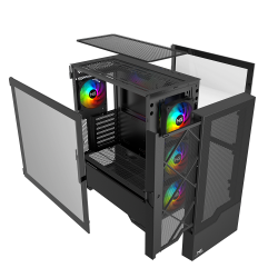 Nordic Gaming Munin RGB Trn ATX Ingen Strmforsyning Sort