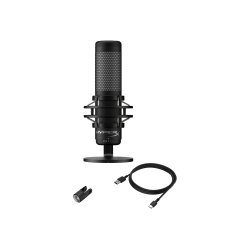 HyperX QuadCast S Mikrofon Kabling -36dB Tovejs Stereo Kardioide Omni-directional Sort