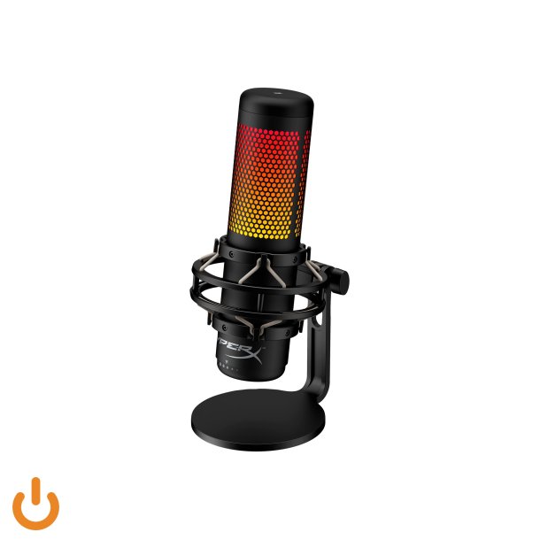 HyperX QuadCast S Mikrofon Kabling -36dB Tovejs Stereo Kardioide Omni-directional Sort