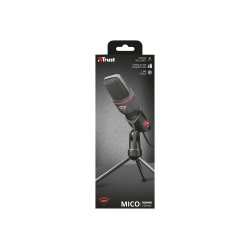 Trust Gaming GXT 212 Mico Mikrofon Kabling Omni-directional Sort