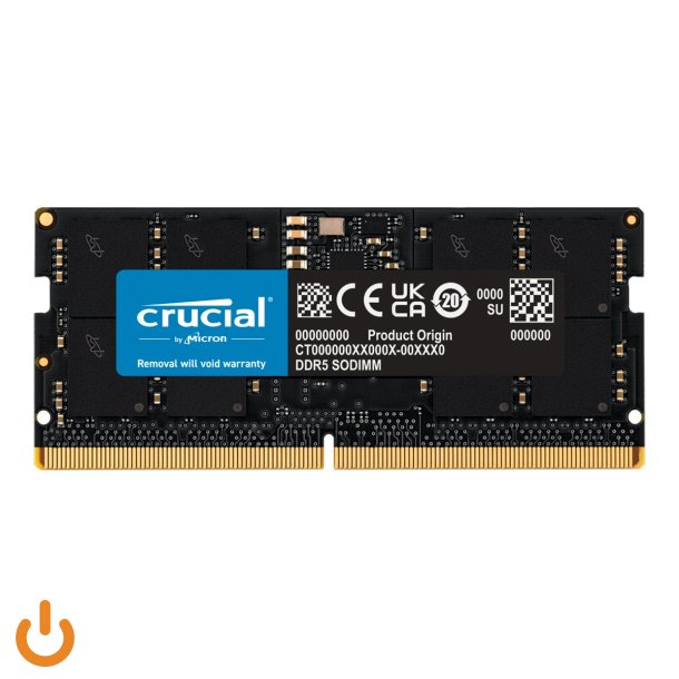 Crucial DDR5 16GB 5600MHz CL46 Ikke-ECC SO-DIMM 262-PIN