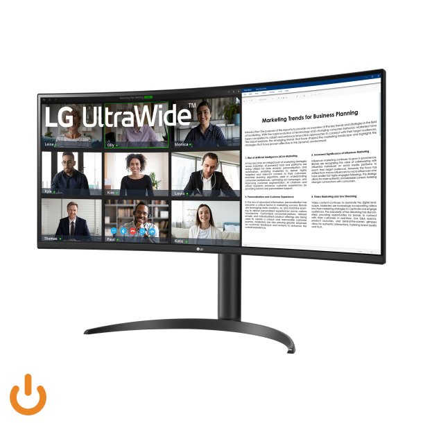 LG UltraWide 34WR55QK-B 34" 3440 x 1440 (UltraWide) HDMI DisplayPort USB-C 100Hz Dockingskrm