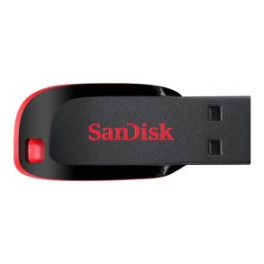 SanDisk Cruzer Blade 128GB USB Sort R�d