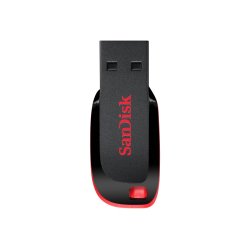 SanDisk Cruzer Blade 128GB USB Sort R�d