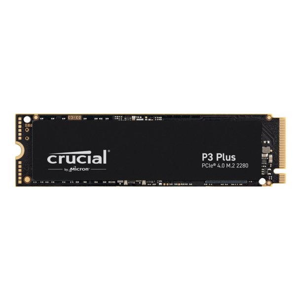 Crucial Solid state-drev P3 Plus 500GB M.2 PCI Express 4.0 (NVMe)