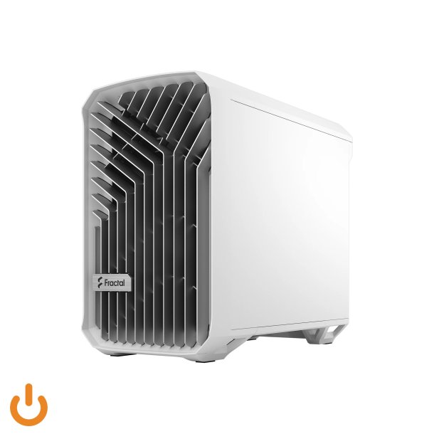 Fractal Design Torrent Nano Trn Mini-DTX Ingen strmforsyning Hvid Transparent