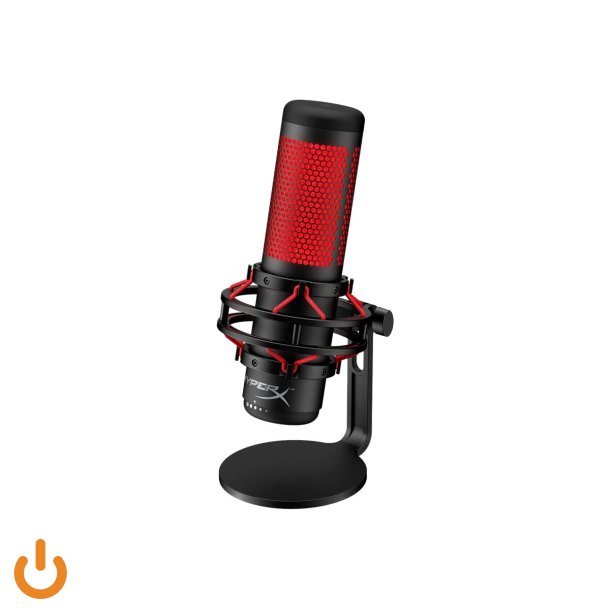 HyperX QuadCast Mikrofon Kabling -36dB Tovejs Stereo Kardioide Omni-directional Sort Rd
