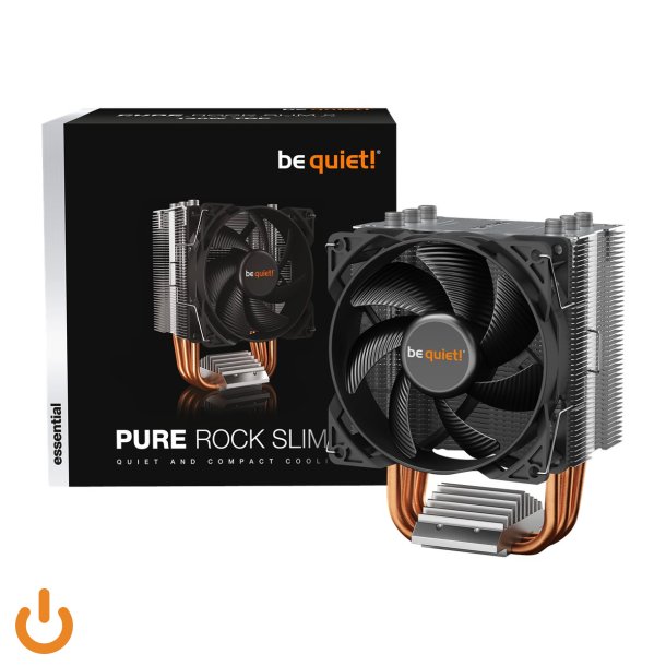 be quiet! Pure Rock Slim 2 Processor-kler 1-pack Sort Slv 92 mm