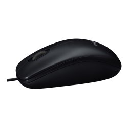 Logitech B100 Optisk Kabling Sort