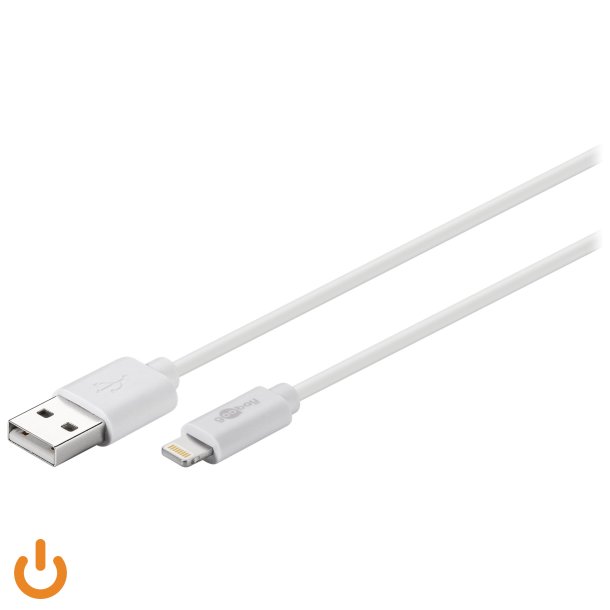 Goobay Lightning kabel 1,0m hvid (retail)