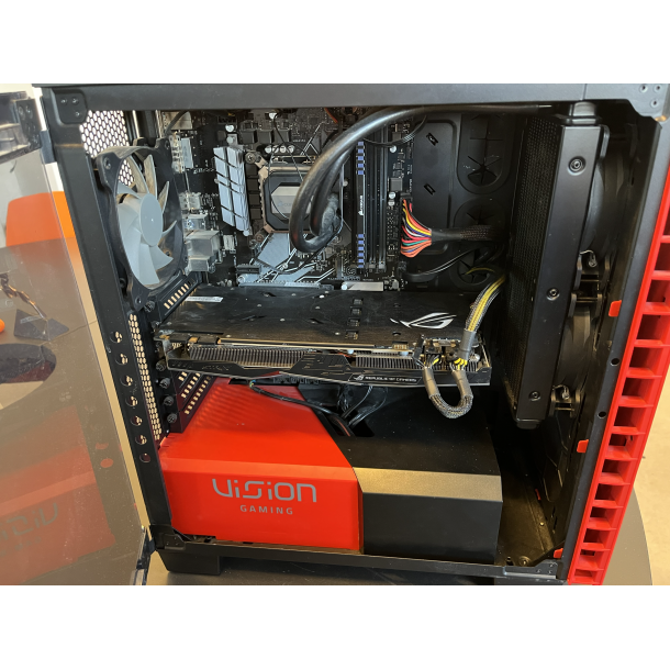 Vision Gaming PC  Komplet St med Skrm og Headset (Brugt)
