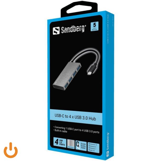 USB-C to 4 xUSB 3.0 Pocket Hub