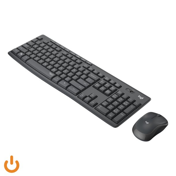 Logitech MK295 Silent Tastatur og mus-st Trdls