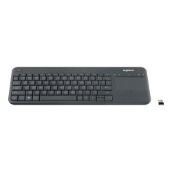 Logitech Wireless Touch Keyboard K400 Plus Tastatur Trdls Dansk/Finsk/Norsk/Svensk