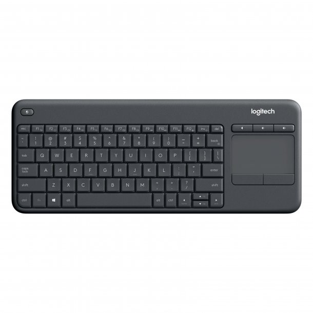 Logitech Wireless Touch Keyboard K400 Plus Tastatur Trdls Dansk/Finsk/Norsk/Svensk