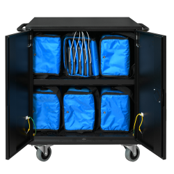 NoteBag Blue 5, USB-A (Schuko plug), 12 watts available per device, USB 2.0