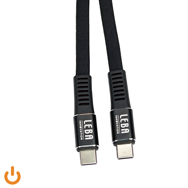 NoteCable, Wowen flatline cable, USB-C to USB-C, Length - 1.20 meters