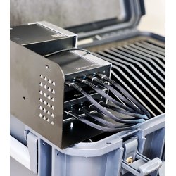 NoteCase Columbus 16 Tablets, USB-A&C (Schuko plug), 30 watts available per device, Intelligent P.D. 3.0