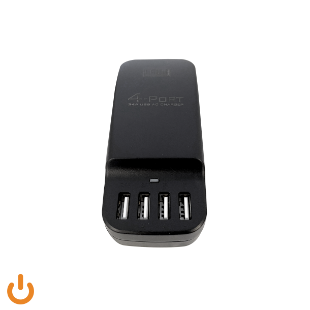 NoteCharge 4 Ports, USB-A (Schuko plug), 12 watts available on 2 ports and 5 watts available on 2 ports, USB 2.0