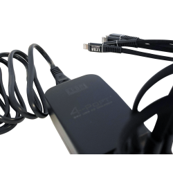 NoteCharge 4 Ports, USB-A (Schuko plug), 12 watts available on 2 ports and 5 watts available on 2 ports, USB 2.0