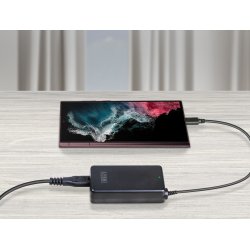 NoteCharge, USB-C universal adapter (Schuko plug), 65 watts mini charger, Intelligent P.D. 3.0