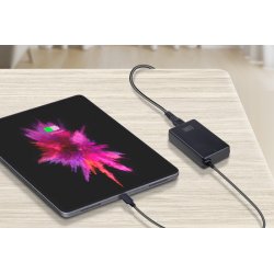 NoteCharge, USB-C universal adapter (Schuko plug), 65 watts mini charger, Intelligent P.D. 3.0