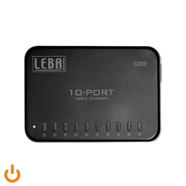 NoteCharge 10 Ports, USB-C (Schuko plug), 65 W per USB-C port, intelligent power delivery 3,0