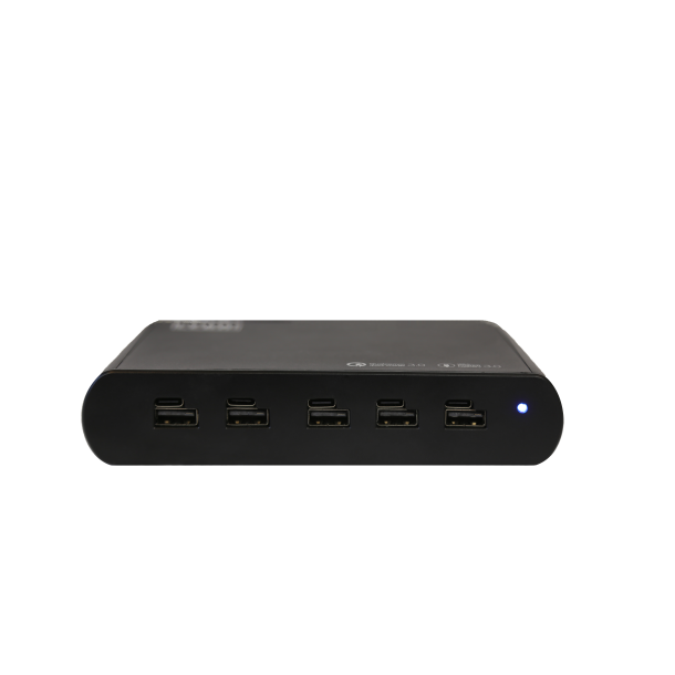 NoteCharge 5 Ports, USB-C (Schuko plug), Max 30 W per USB-C port, Intelligent P.D. 3.0