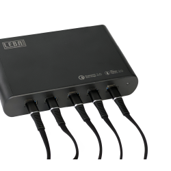 NoteCharge 5 Ports, USB-C (Schuko plug), Max 30 W per USB-C port, Intelligent P.D. 3.0