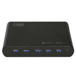 NoteCharge 5 Ports, USB-C (Schuko plug), Max 30 W per USB-C port, Intelligent P.D. 3.0