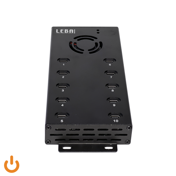 NoteSync 10 Ports, USB-C, Sync (Schuko plug), 12 watts available per device, USB 2.0