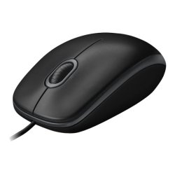 Logitech B100 Optisk Kabling Sort