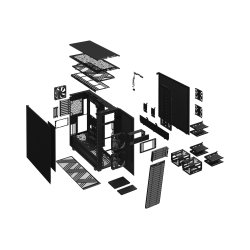 Fractal Design Define Series 7 XL Trn Forlnget ATX / SSI EEB Ingen strmforsyning Sort