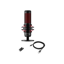 HyperX QuadCast Mikrofon Kabling -36dB Tovejs Stereo Kardioide Omni-directional Sort Rd